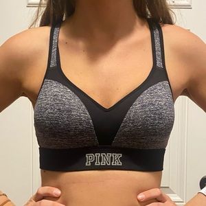 PINK Clasp Back Push Up Wireless Sports Bra